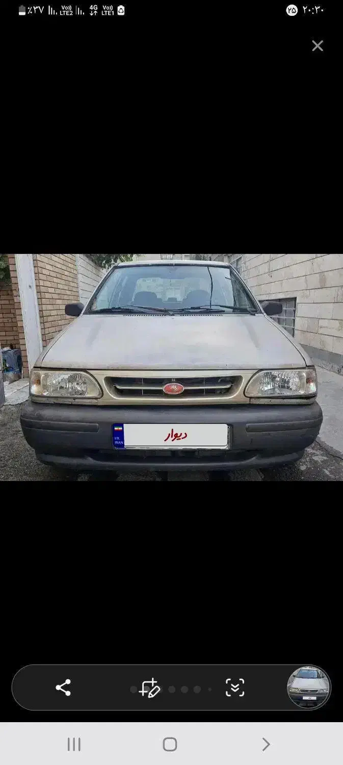 پرایدمدل۸۴انژکتور|خودرو سواری و وانت|زنجان, |دیوار