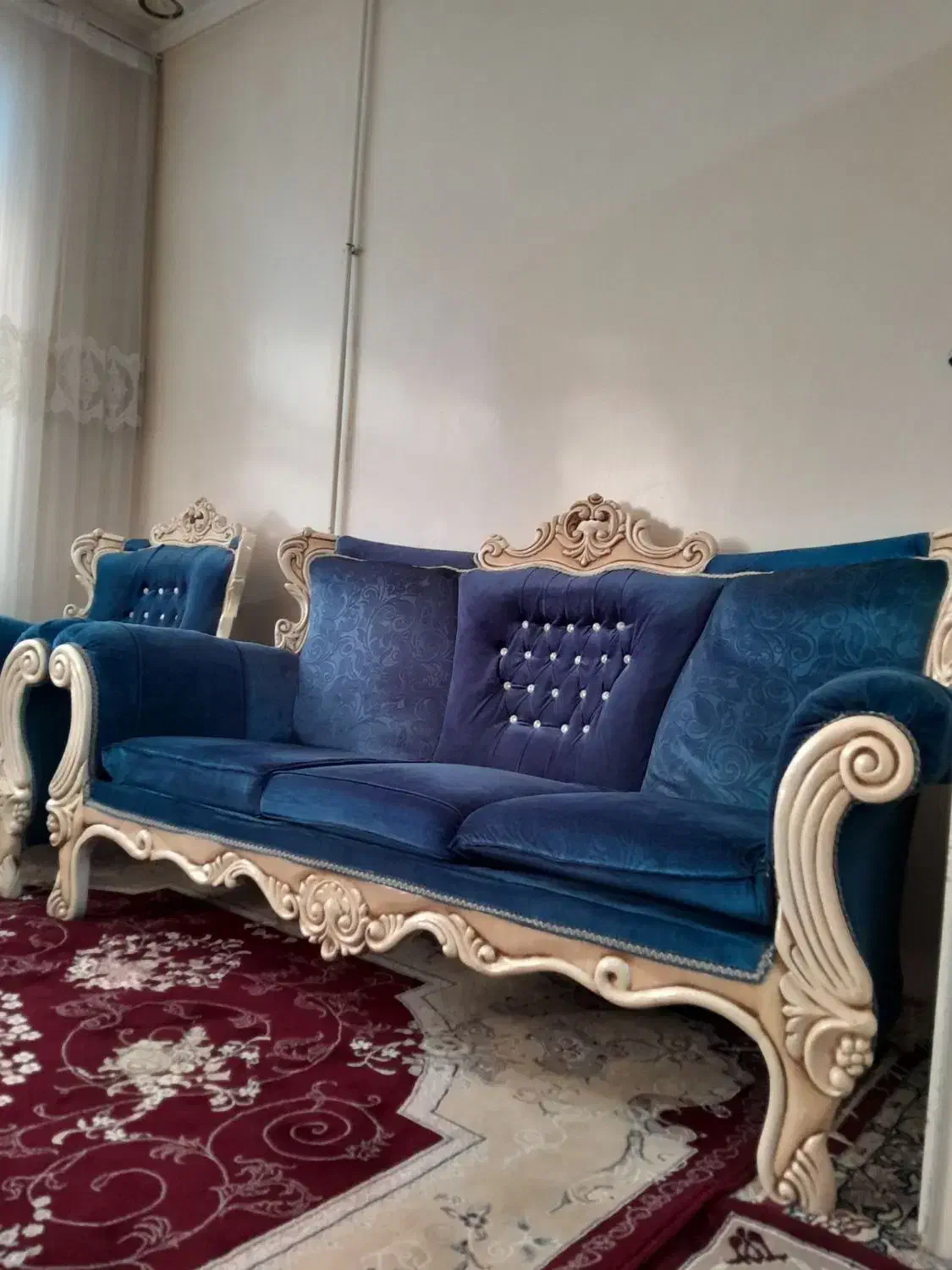 مبل سلطنتی۷ نفره|مبلمان خانگی و میز عسلی|قزوین, |دیوار