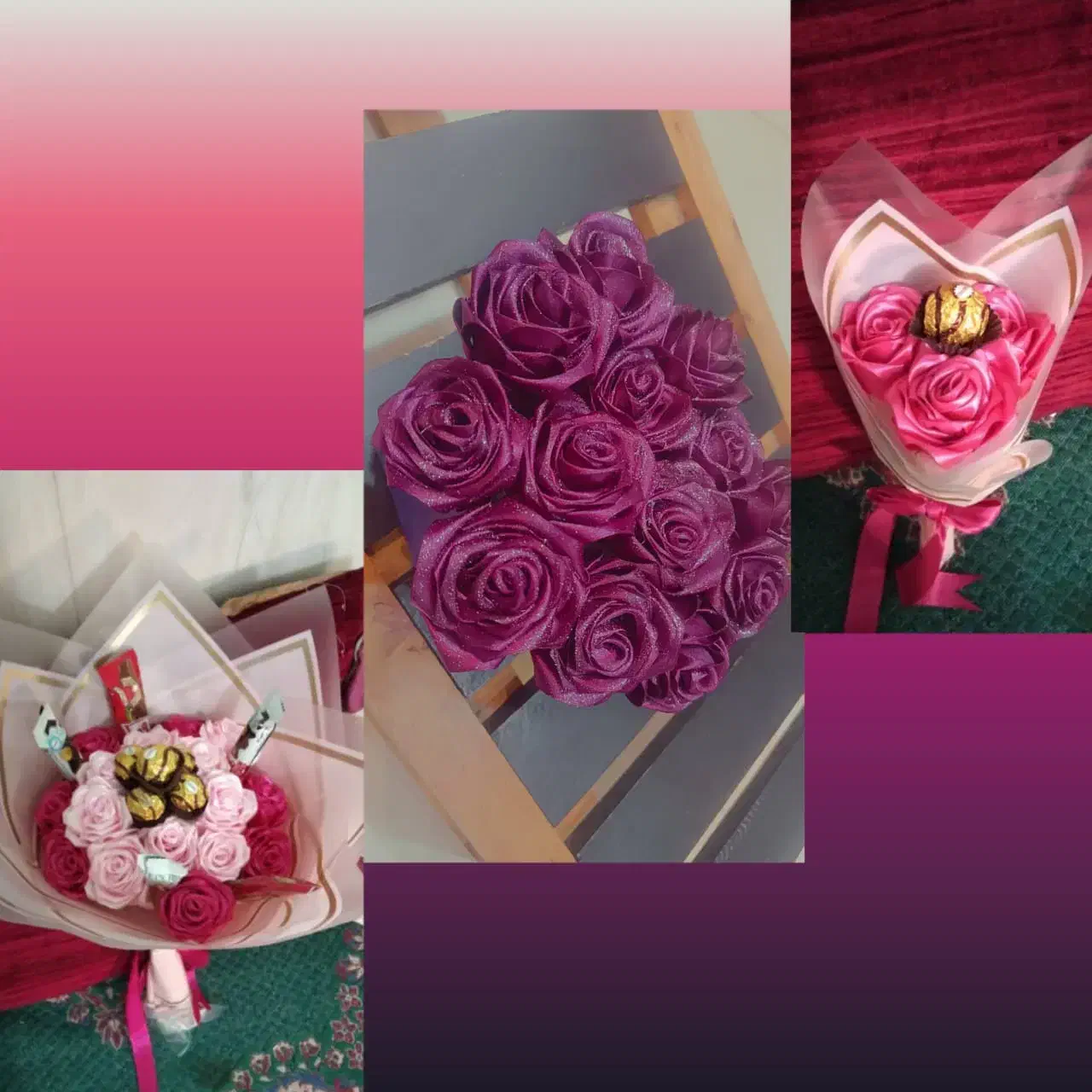 گل روبانی|گل مصنوعی|لار, |دیوار