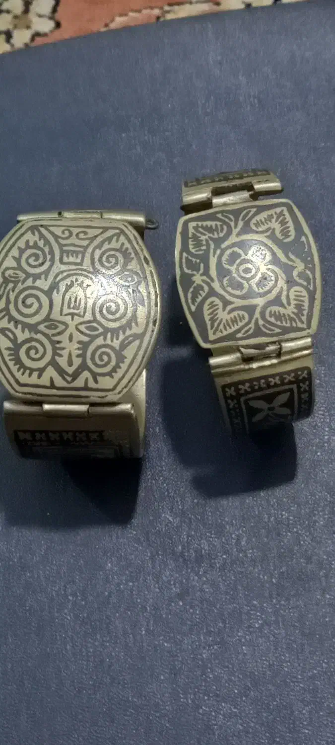 دوتا دستبند سباه قلم قاجاری عتیقه|زیورآلات و اکسسوری|تهران, شهران شمالی|دیوار