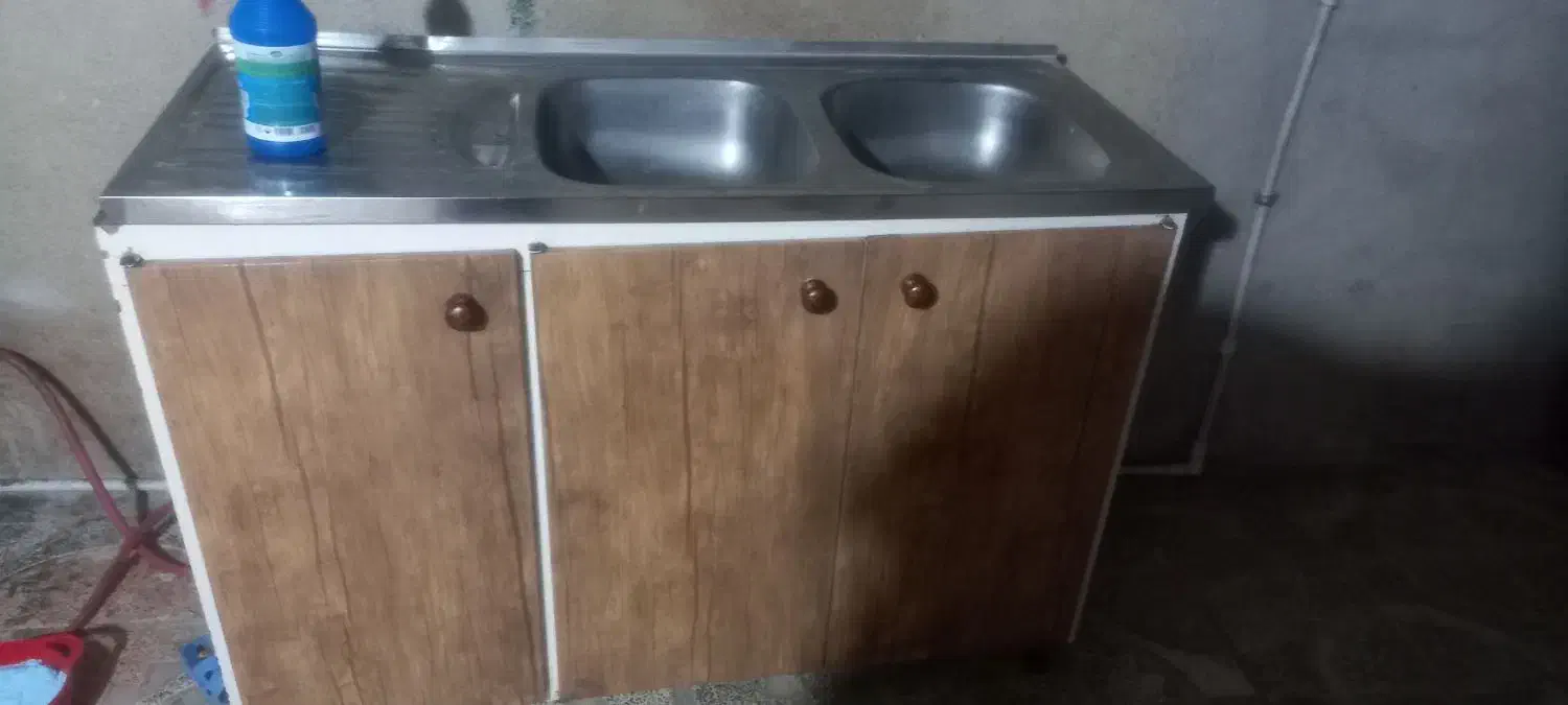 کابینت با سینک|آب‌چکان و نظم‌دهنده ظروف|کرمانشاه, |دیوار