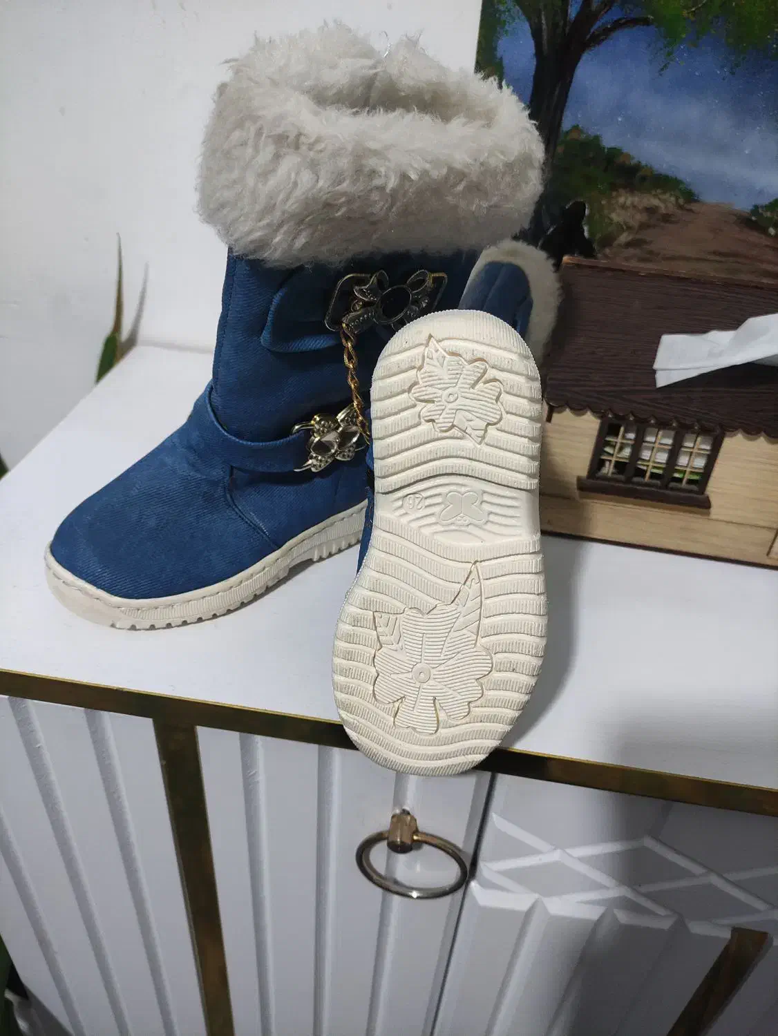 چکمه زمستانه کودکانه|کفش و لباس بچه|شوش, |دیوار