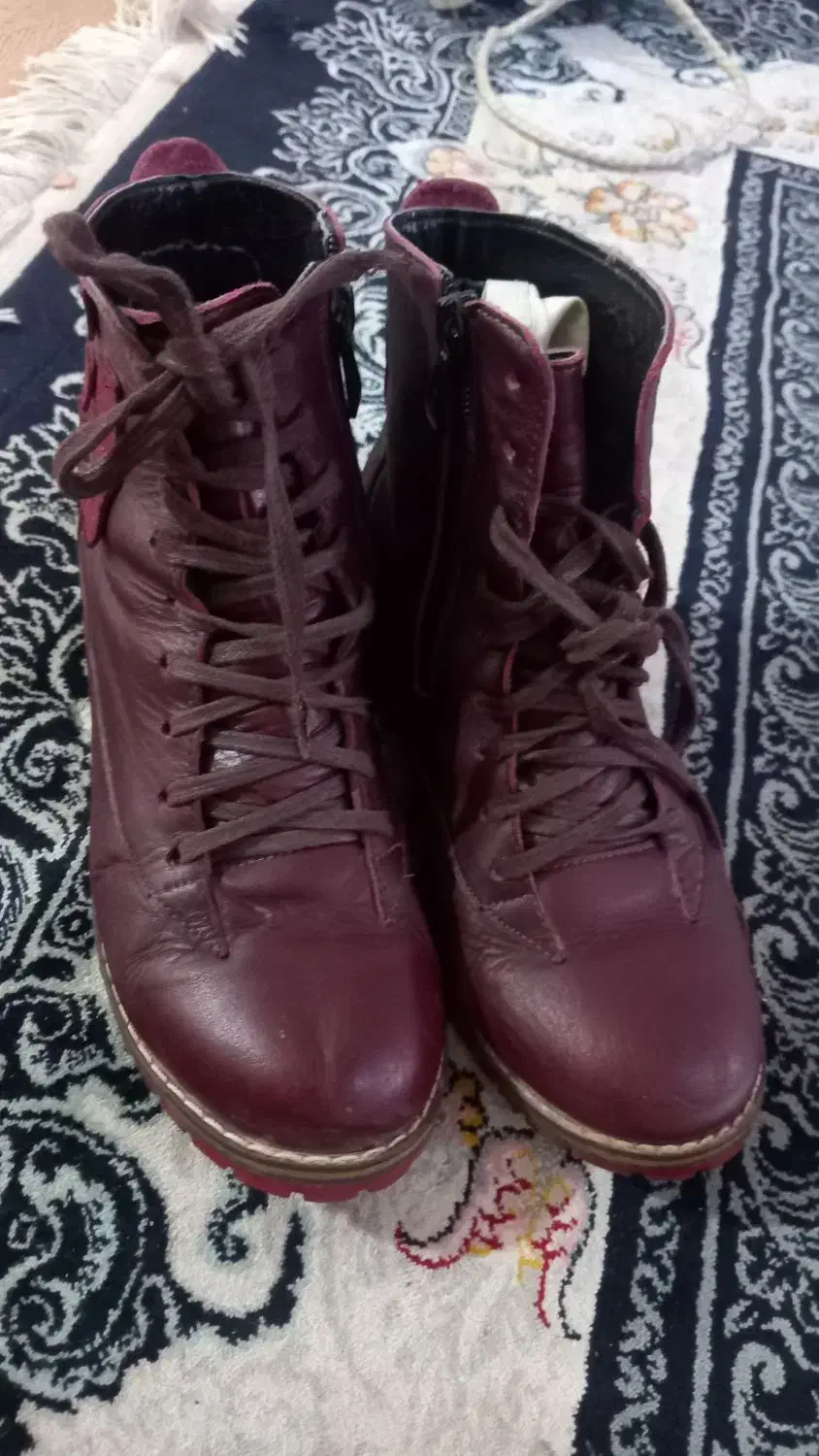 یک جفت پوتین چرم اصل|کیف، کفش، کمربند|بجنورد, |دیوار