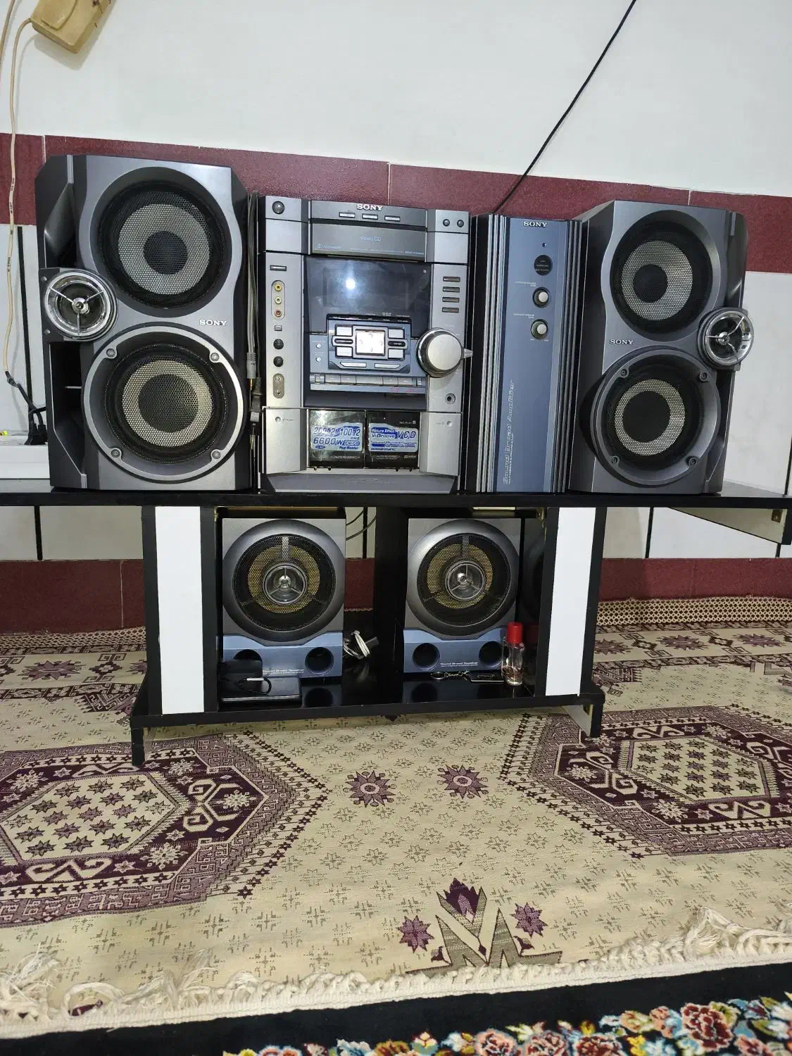 ظبط سونی مدل ژاپنی اصل دارای امپلی فایر جداگانه|سیستم صوتی خانگی|سنگدوین, |دیوار