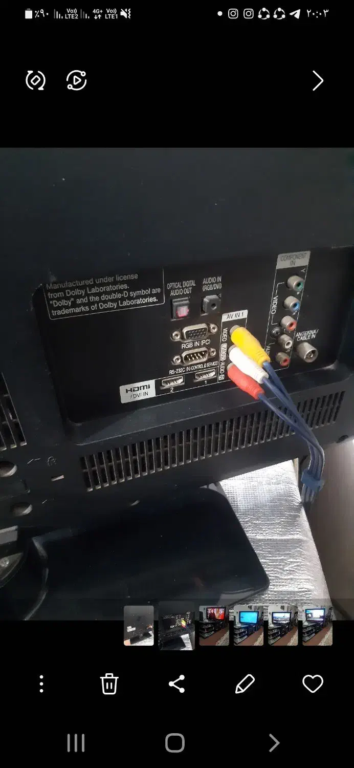 تلویزیون ۳۹اینچ اصل کره|تلویزیون و پروژکتور|چهارباغ, |دیوار