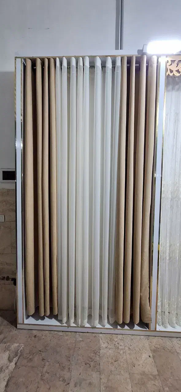 حریر با دوخت و نوار|پرده، رانر، رومیزی|قائم‌شهر, |دیوار