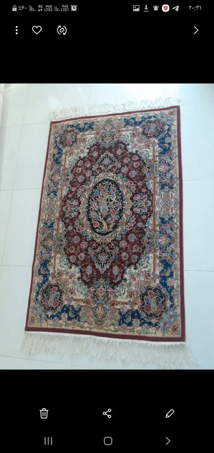 فرش دستبافت نو سالاری ۱۲۸،۰۰۰،۰۰۰|فرش|تاکستان, |دیوار