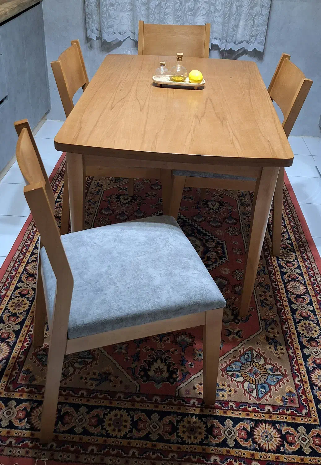 میز غذا خوری-چوب راش|میز و صندلی غذاخوری|همدان, |دیوار