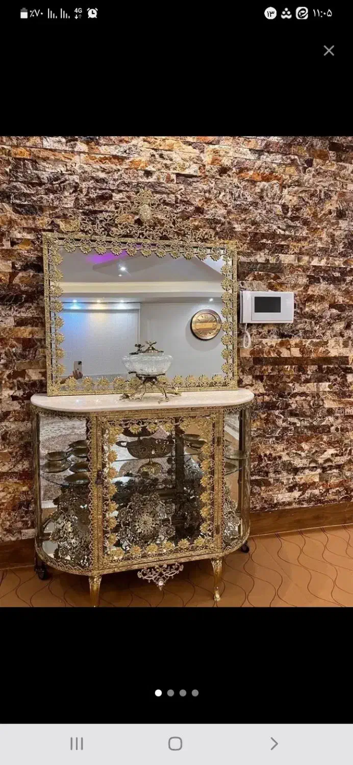 آینه کنسول نو برنز اصل گلشهر|بوفه، ویترین، کنسول|زنجان, |دیوار