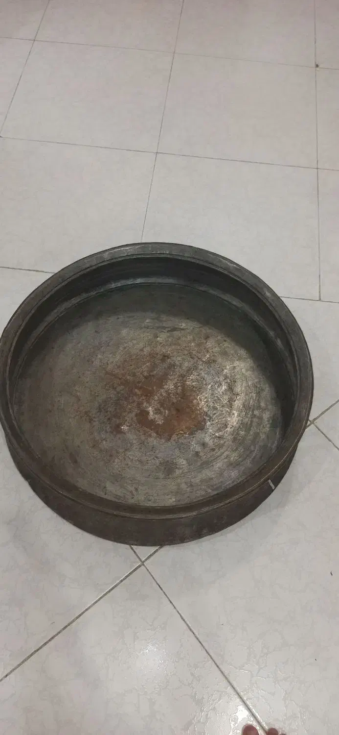 تشت مسی|کلکسیون اشیاء عتیقه|کرج, کرج نو|دیوار