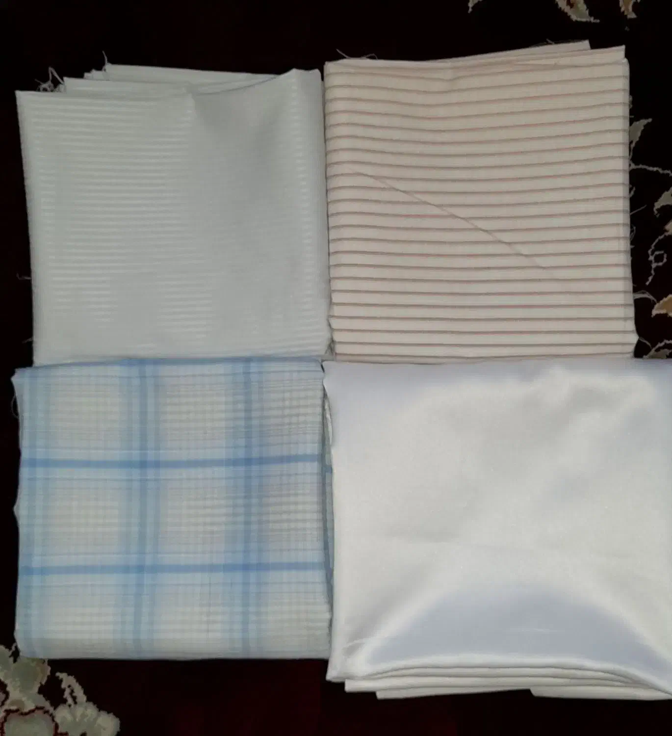 تعدادی پارچه قواره ای مجلسی وغیرمجلسی نو|لباس|الوند, |دیوار