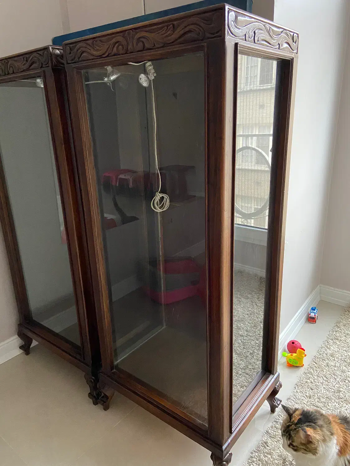 یک جفت بوفه تمام چوب راش|بوفه، ویترین، کنسول|تهران, امانیه|دیوار