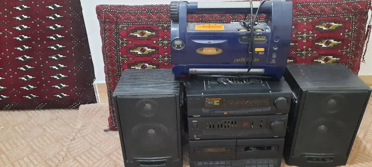 فروش ضبط صوت دولبه دو کاسته وتک لبه|صوتی و تصویری|بهشهر, |دیوار