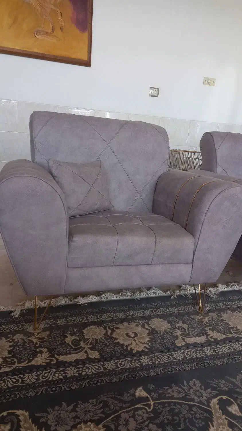 مبل تک نفره|مبلمان خانگی و میز عسلی|حمیدیا, |دیوار