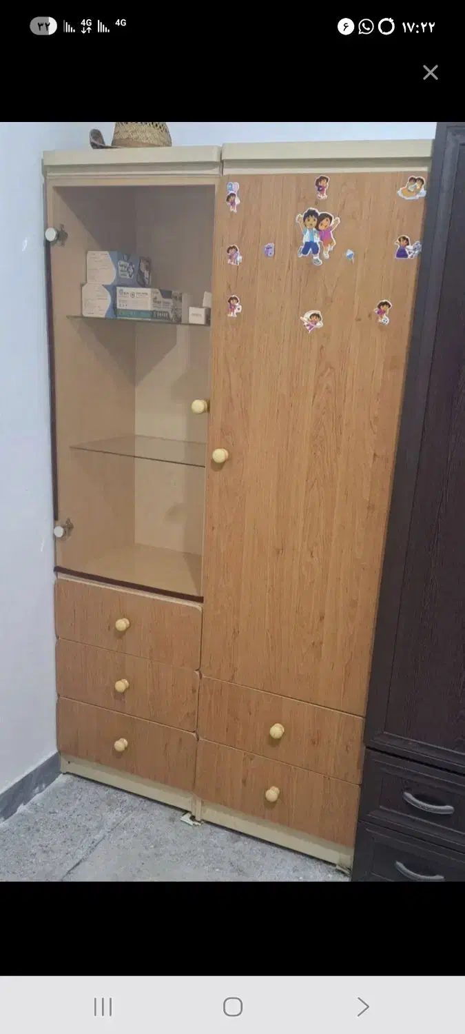 کمد۲تکه|جاکفشی، کمد، دراور|ساوه, |دیوار