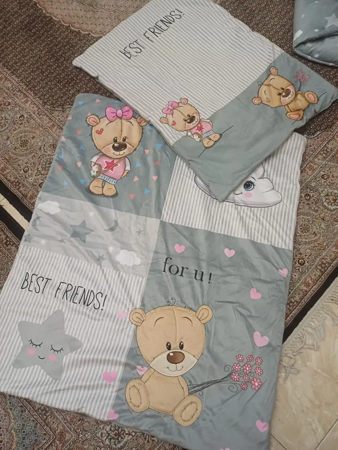 ست لحاف و تشک وکیسه خواب هم (دخترانه وهم پسرانه)|اسباب و اثاث بچه|تبریز, |دیوار