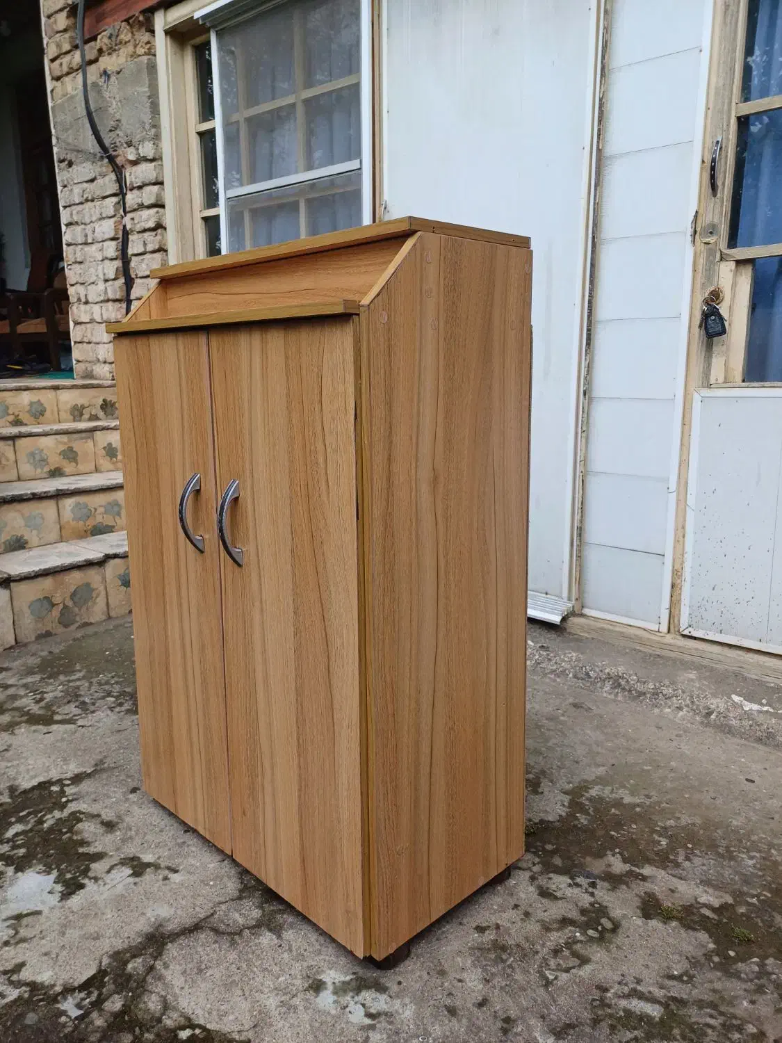 جاکفشی تمام ملامینه جادار به همراه باکس|جاکفشی، کمد، دراور|رودسر, |دیوار