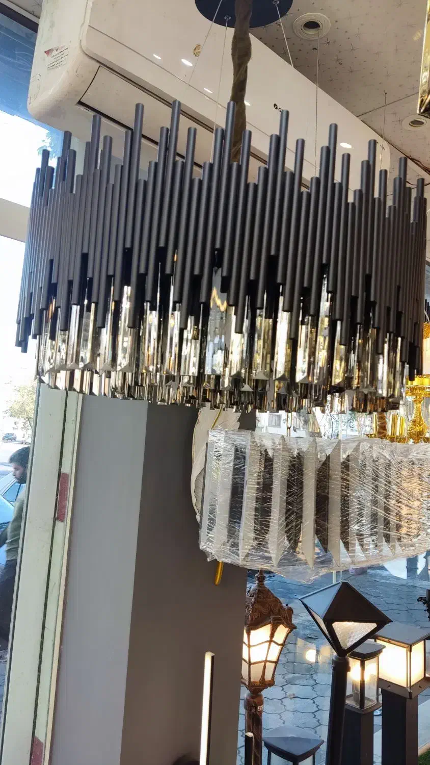 لوستر لوله ای نظری سایز ۶۰|لوستر و چراغ آویز|آستانه اشرفیه, |دیوار