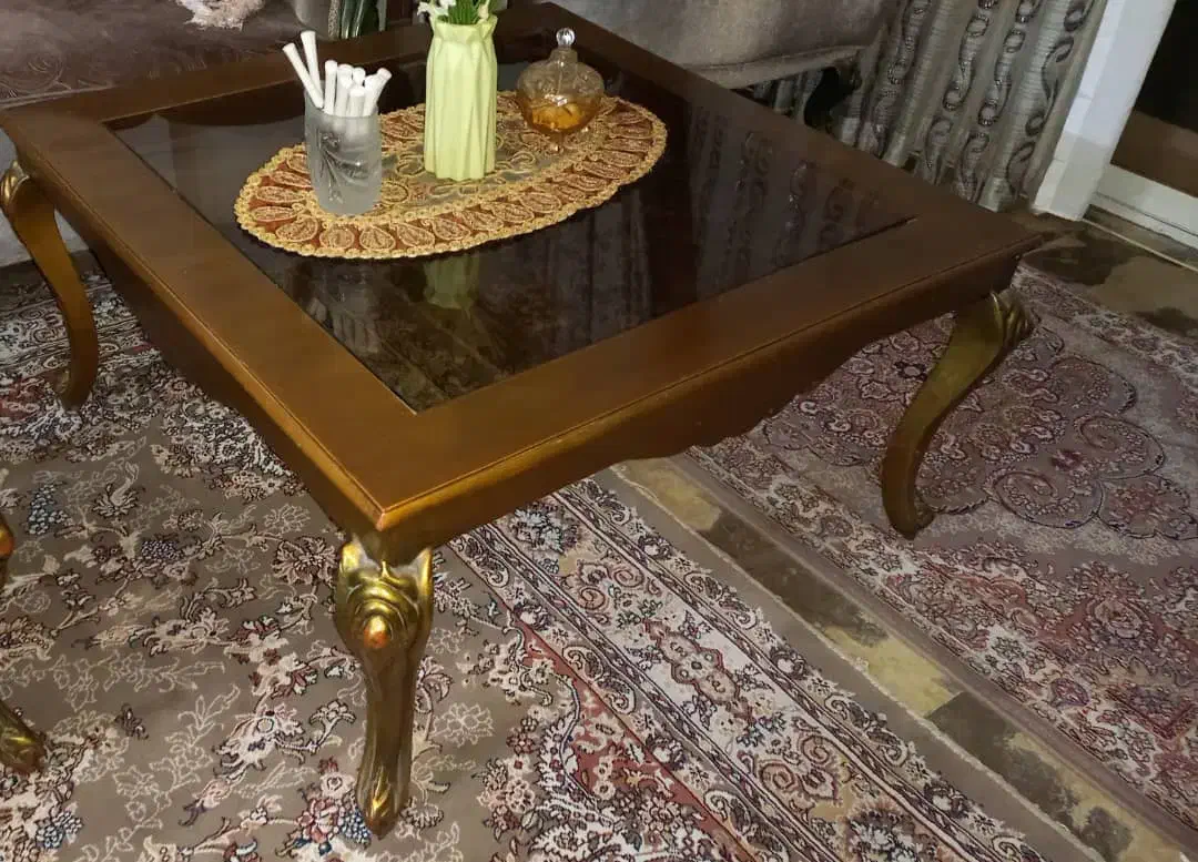 میز طلایی قیمت مناسب|مبلمان خانگی و میز عسلی|لاهیجان, شهید آوینی|دیوار