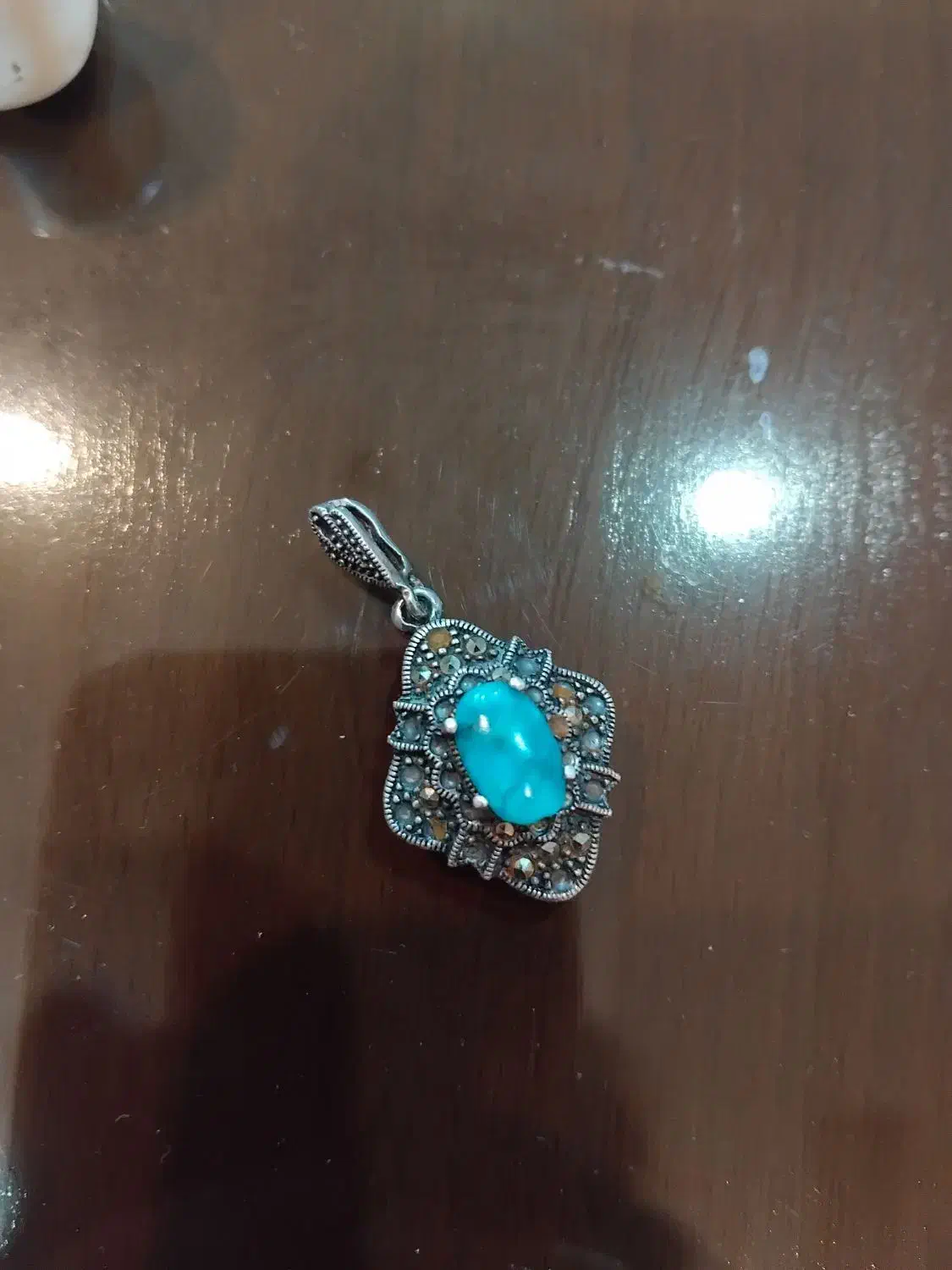 آویز نقره و فیروزه|جواهرات|کرج, کیانمهر|دیوار