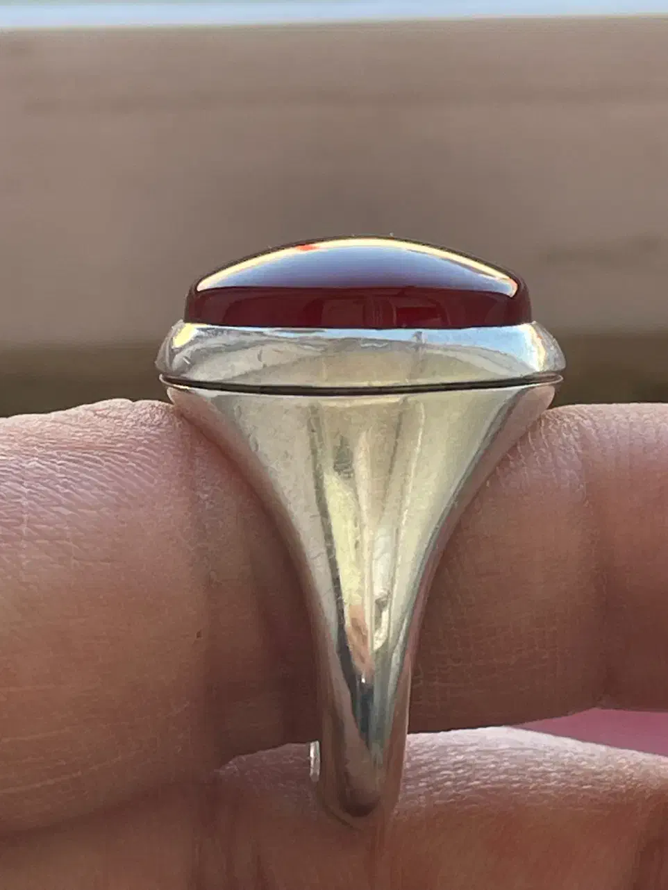 عقیق سرخ یمنی اعلا با رکاب دست ساز مدل بحرینی|جواهرات|تهران, قصر فیروزه ۱|دیوار