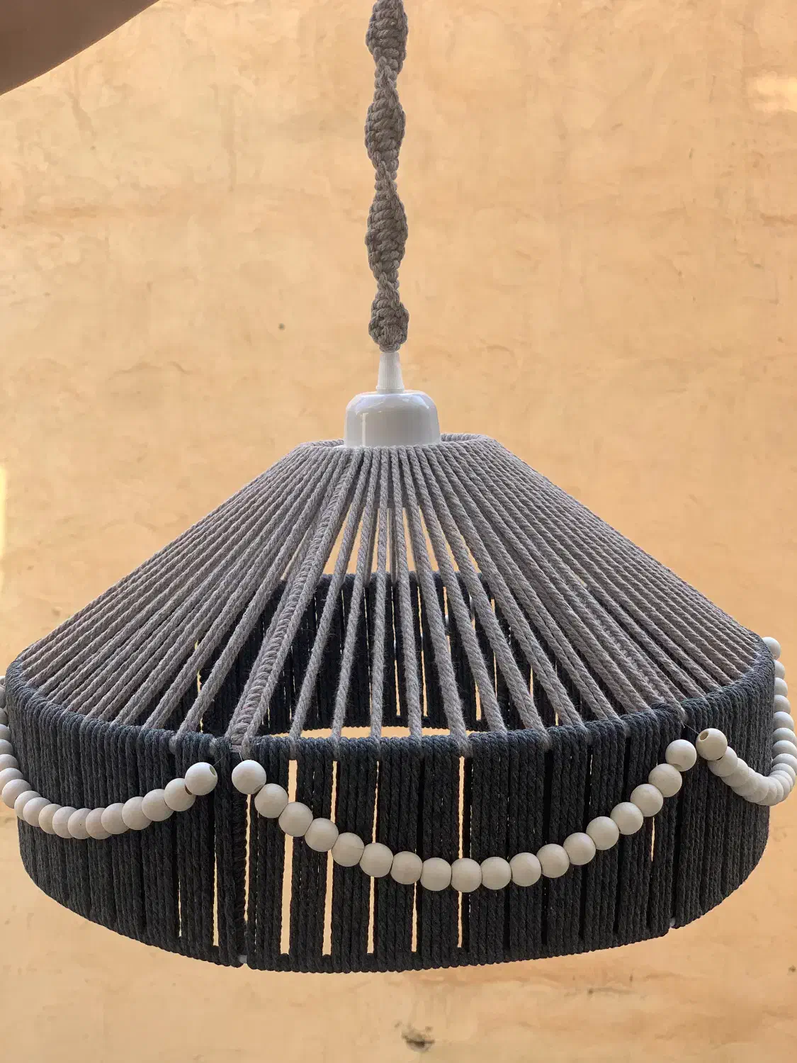 لوستر مکرومه|لوستر و چراغ آویز|هشتگرد, شهرک بعثت|دیوار