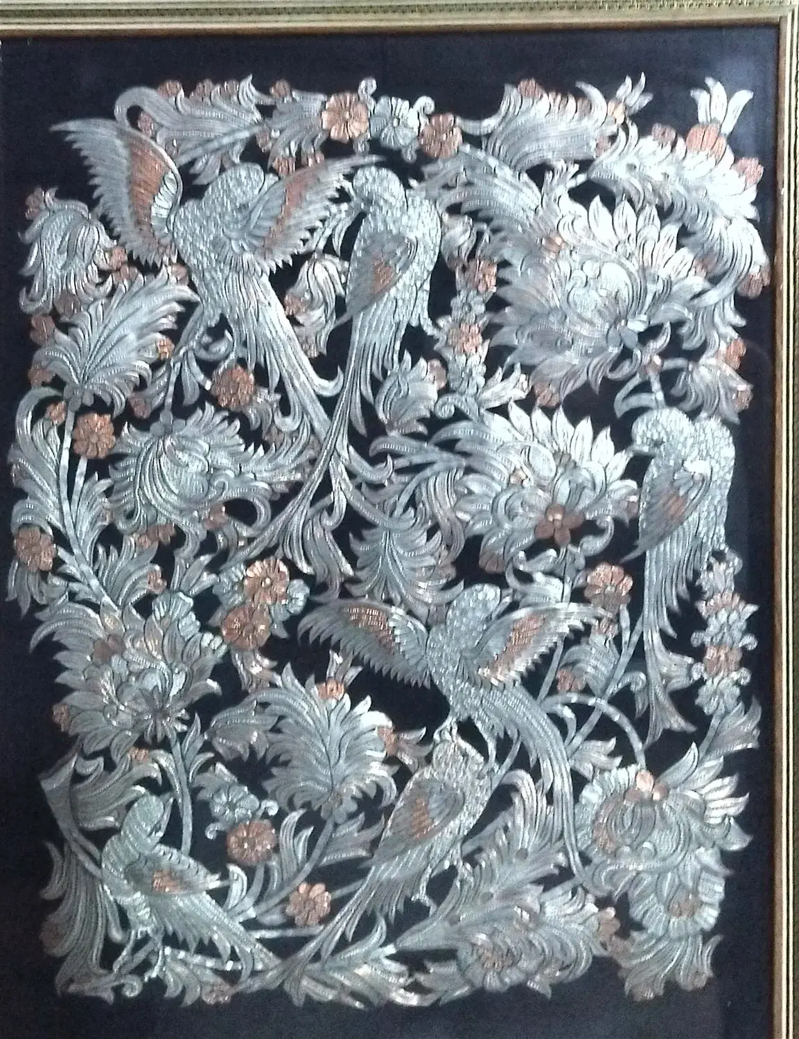 تابلو خاتم و مس ۵۰×۶۰|صنایع دستی و سایر لوازم تزئینی|تهران, فردوس|دیوار