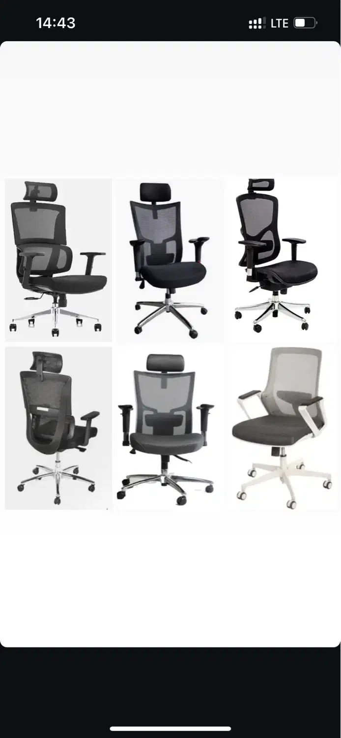 فروش انواع صندلی صندلی شرکتی درجه یک ۴۰ گارانتی|صندلی و نیمکت|بجنورد, |دیوار