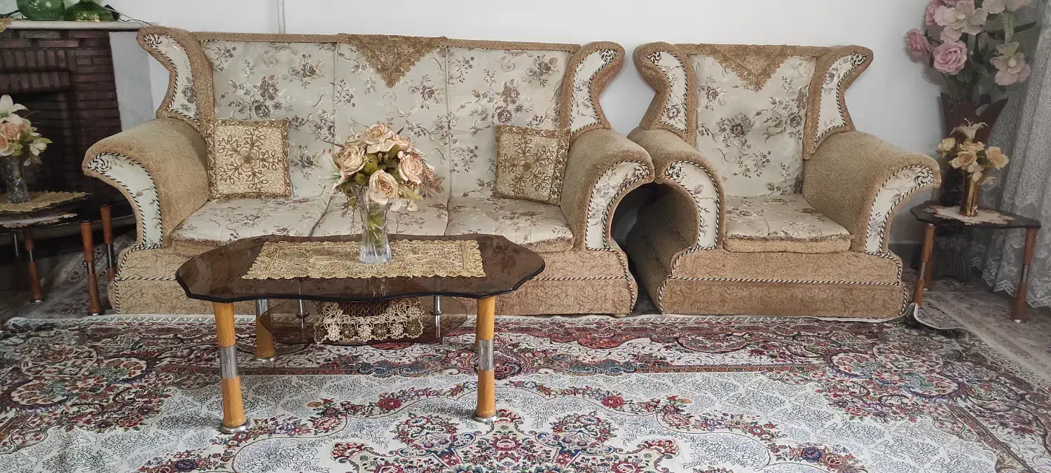 مبل راحتی ۷ نفره|مبلمان خانگی و میز عسلی|قزوین, |دیوار