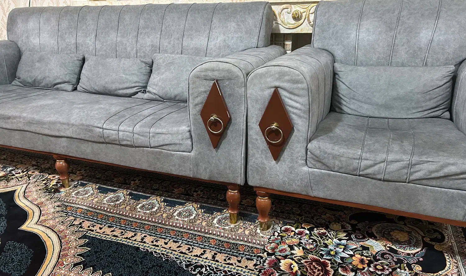 مبلمان ۷ نفره|مبلمان خانگی و میز عسلی|قزوین, |دیوار