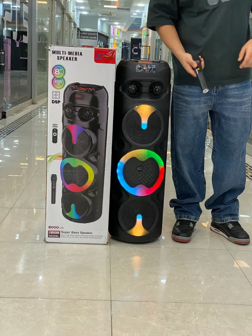 اسپیکر قابل حمل ZQS 8309 ارتفاع ۱ متری|پخشکننده همراه|شهریار, شهریار|دیوار