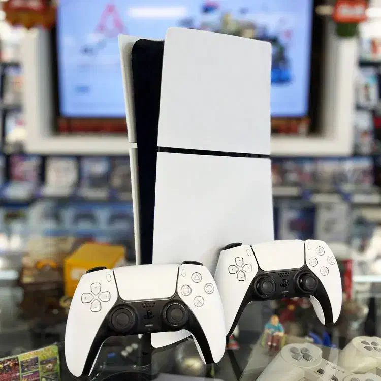 پلی 5 اسلیم دیجیتال دو دسته خانگی در حد نو ps5|کنسول، بازی ویدئویی و آنلاین|خرم‌آباد, |دیوار