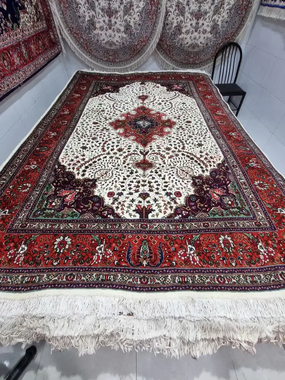 فرش کرمان قلم و کاشمر|فرش|مراغه, |دیوار