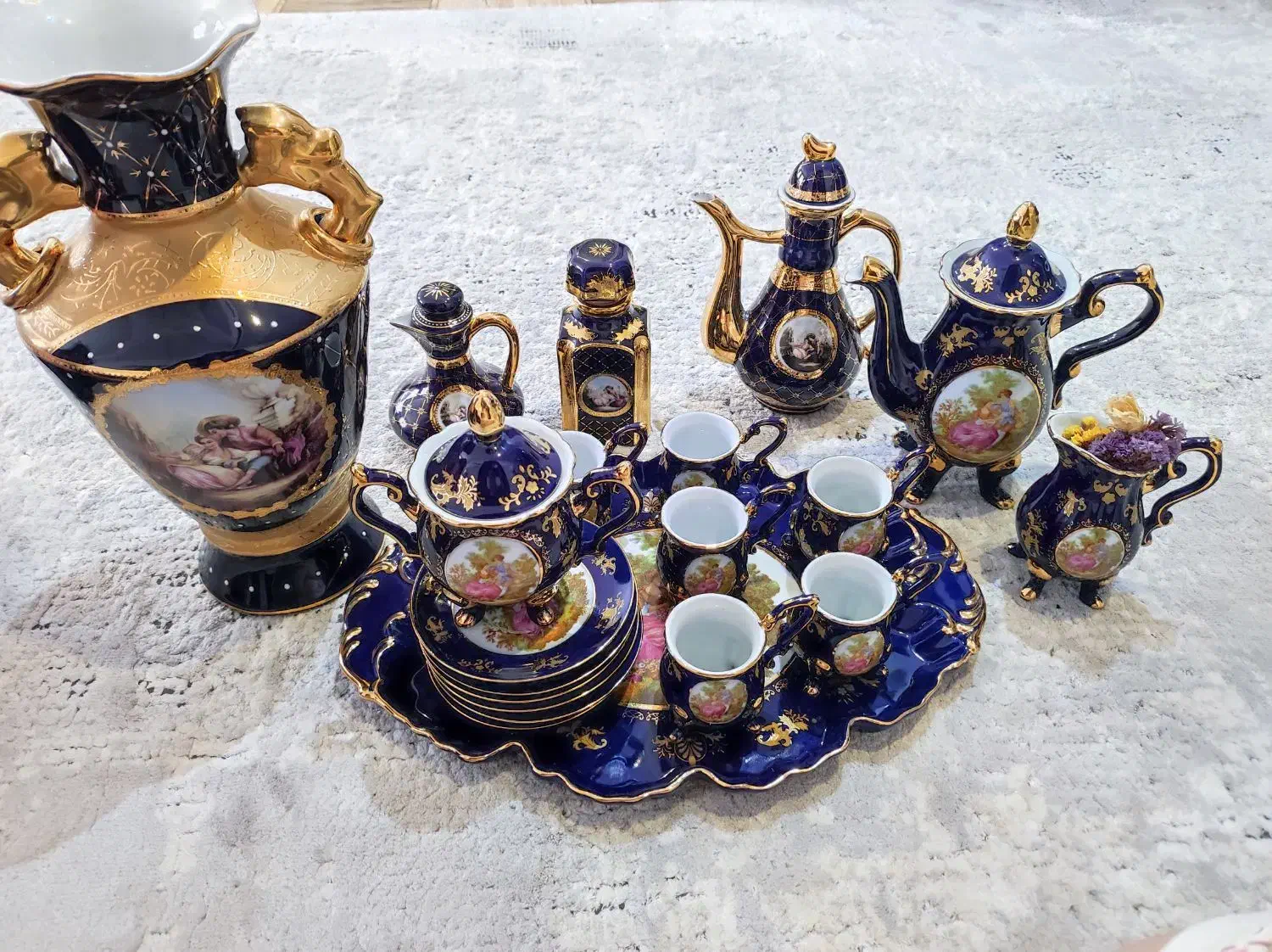 ظروف سرمه ای لیلی و مجنون|ظروف سرو و پذیرایی|اردکان, |دیوار