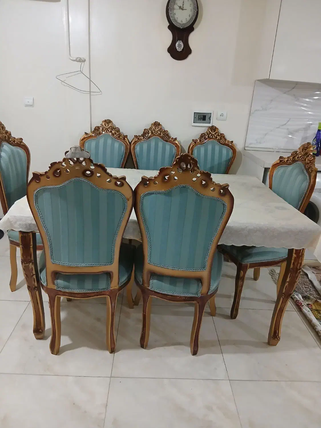 مبل ۹ نفره ومیزناهارخوری ۶ نفره|مبلمان خانگی و میز عسلی|تهران, قاسمآباد|دیوار