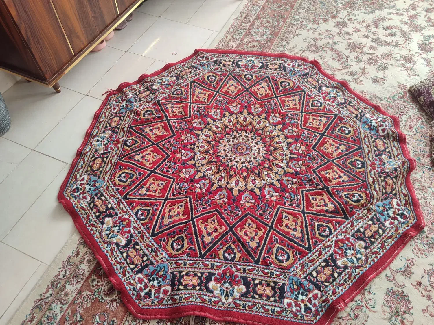 فرش ۸ضلعی|فرش|مراغه, |دیوار