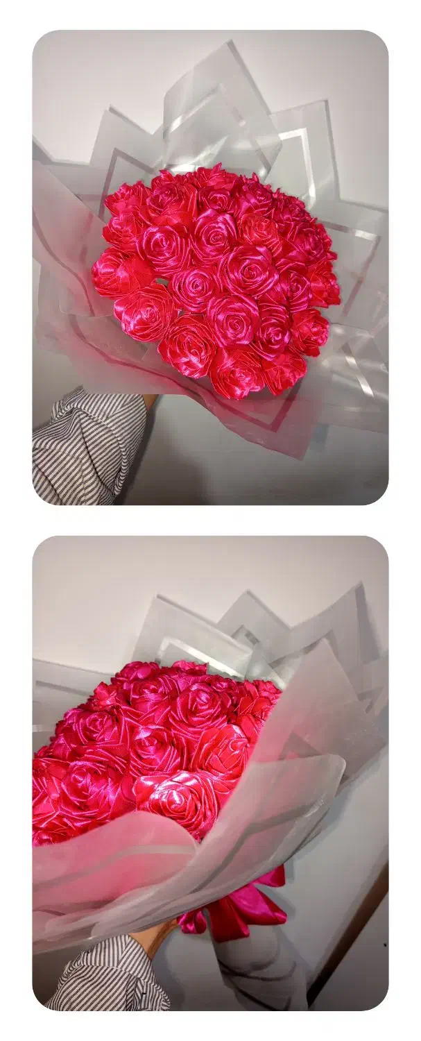 دست گل با روبان|گل مصنوعی|وحیدیه, |دیوار