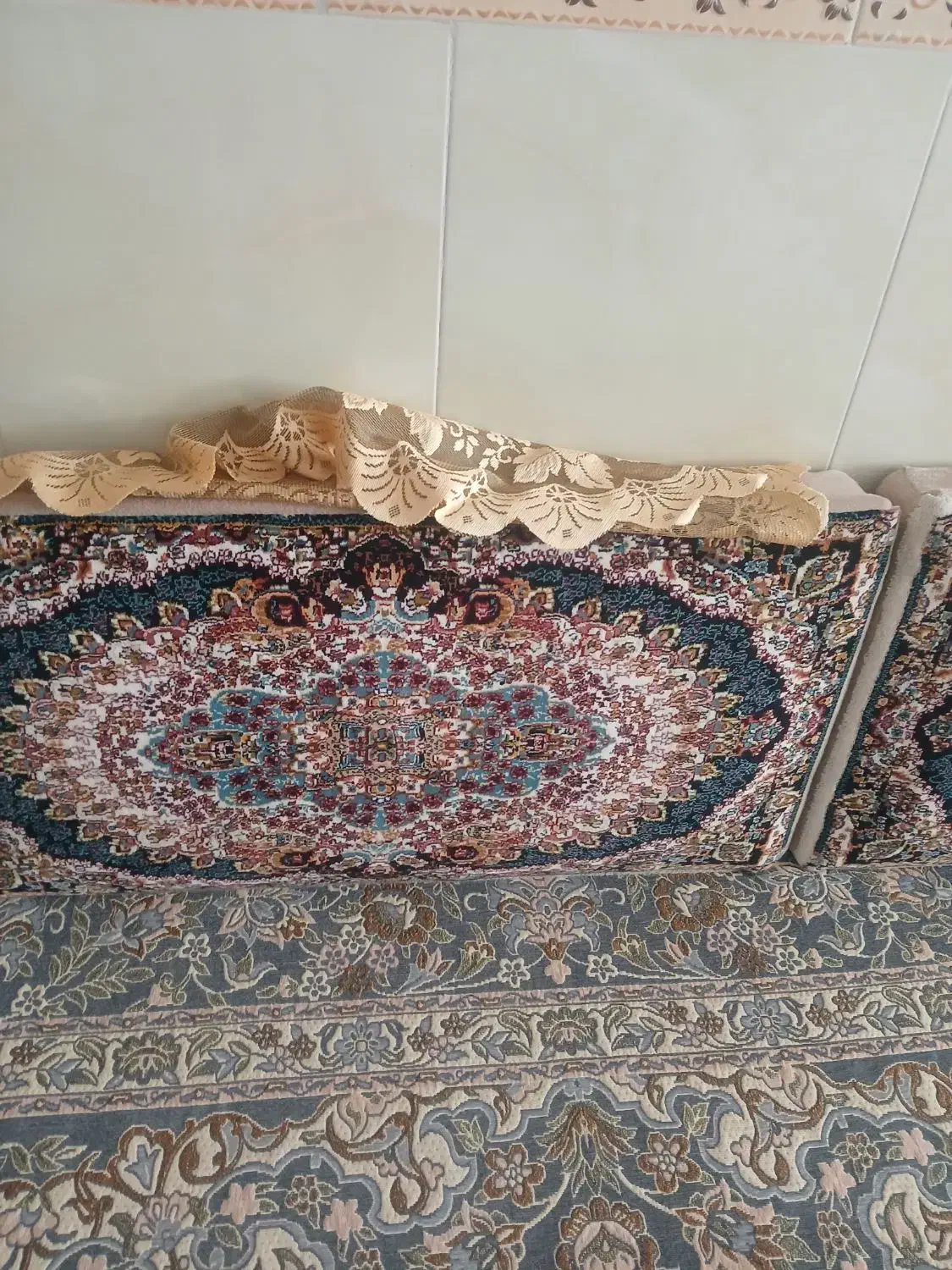 ۳عدد پشتی نخ ۷۰۰شانه تراکم ۲۵۵۰ اصل|پشتی|کرمانشاه, |دیوار