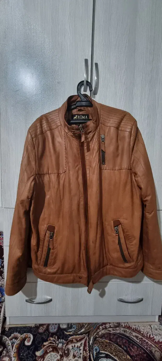 کاپشن چرم طبیعی اورجینال|لباس|هشتگرد, گلسار|دیوار