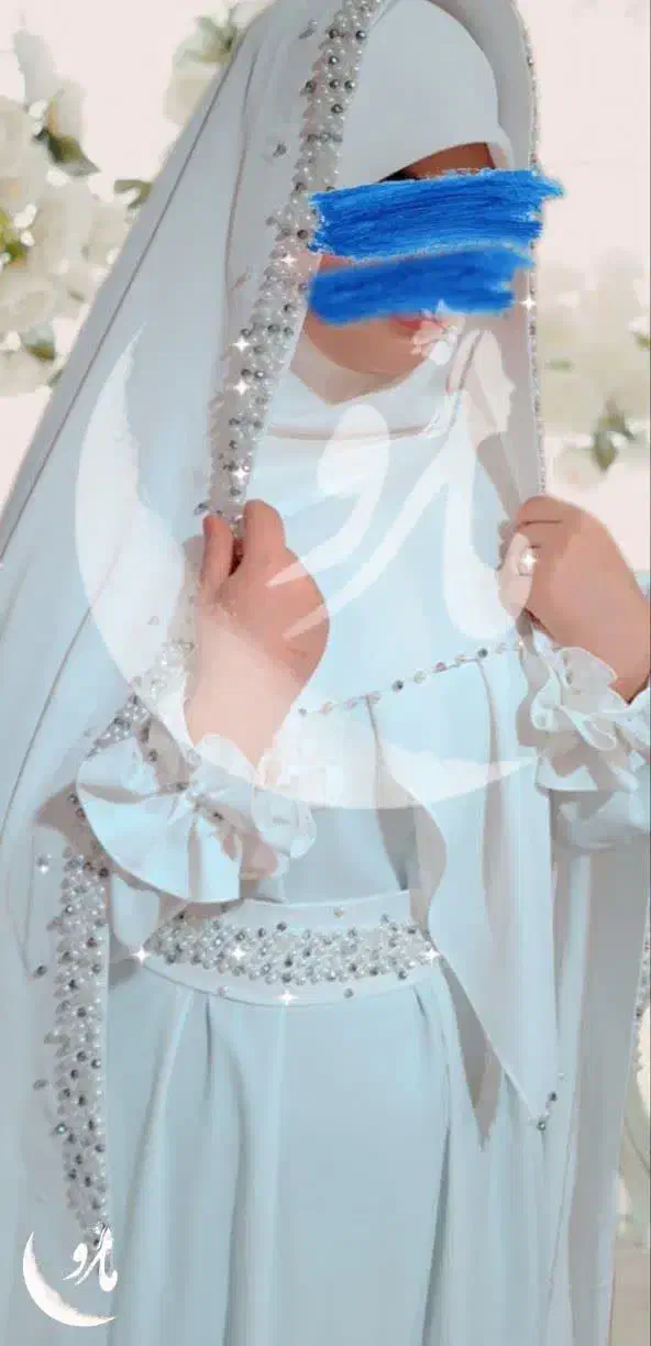 چادر مرواریددوزی و جواهردوزی عروس.عقد .بله برون|لباس|کاشمر, |دیوار