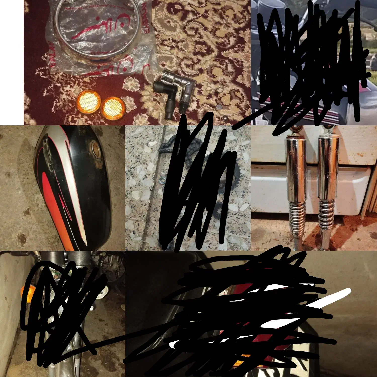 لوازم موتور هوندا هندا چراغ گرد|قطعات یدکی و لوازم جانبی|آستانه اشرفیه, |دیوار