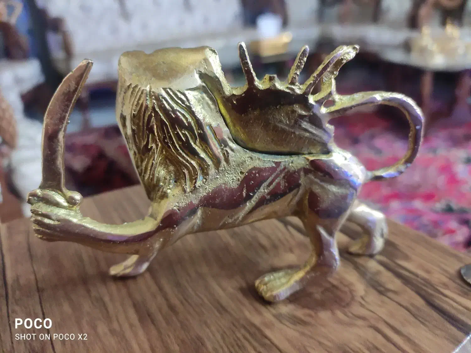 مجسمه شیر برنجی|کلکسیون اشیاء عتیقه|سهند, |دیوار