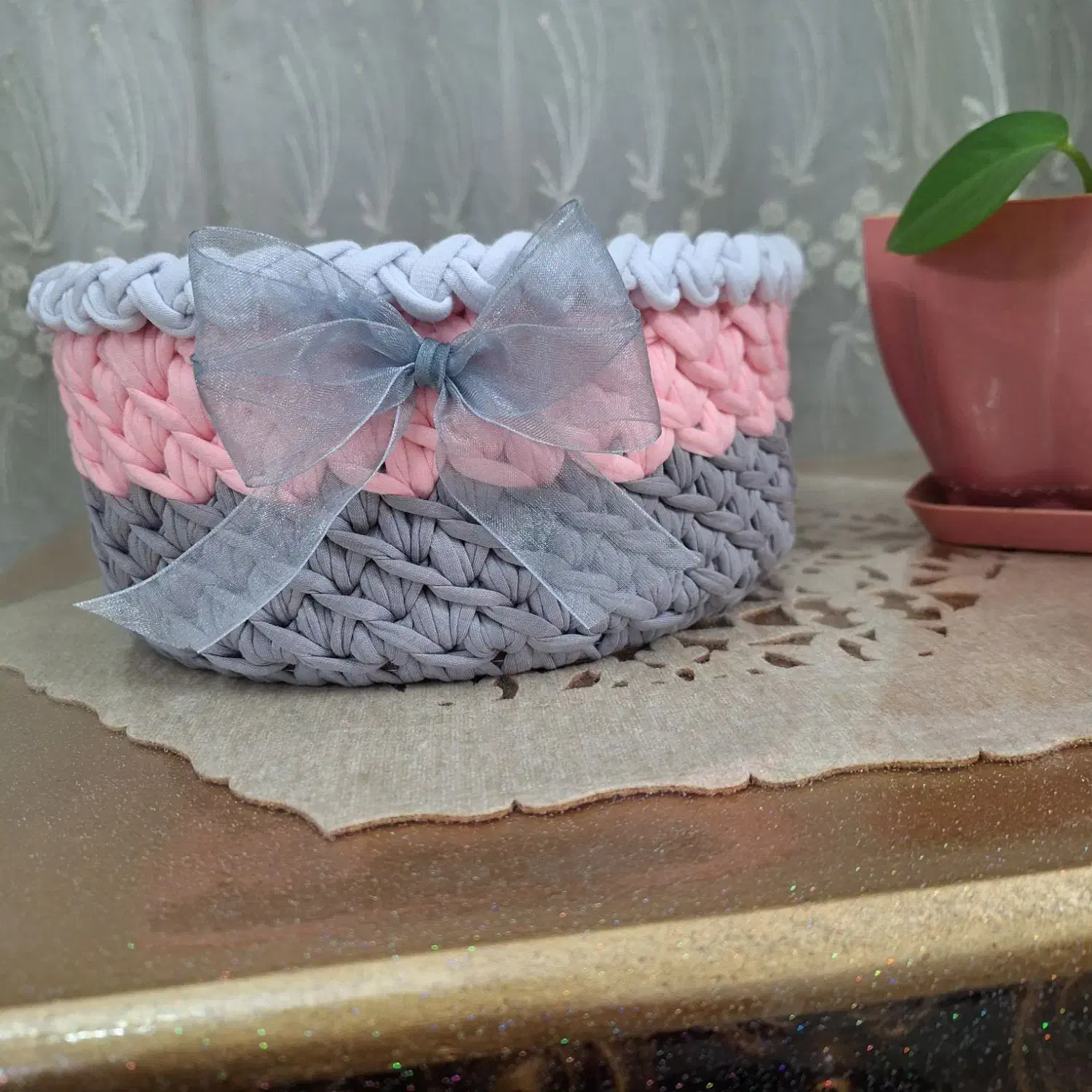 سبد تریکو|صنایع دستی و سایر لوازم تزئینی|بیرجند, |دیوار