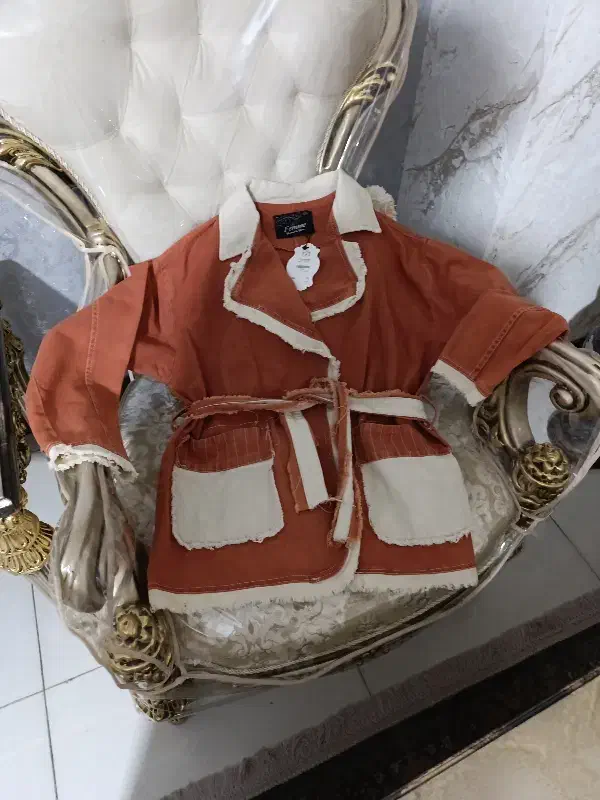 مانتو کتان شست گوگردی.فری سایز نونو مارکس روشه|لباس|اسلامشهر, شهرک احمدیه|دیوار