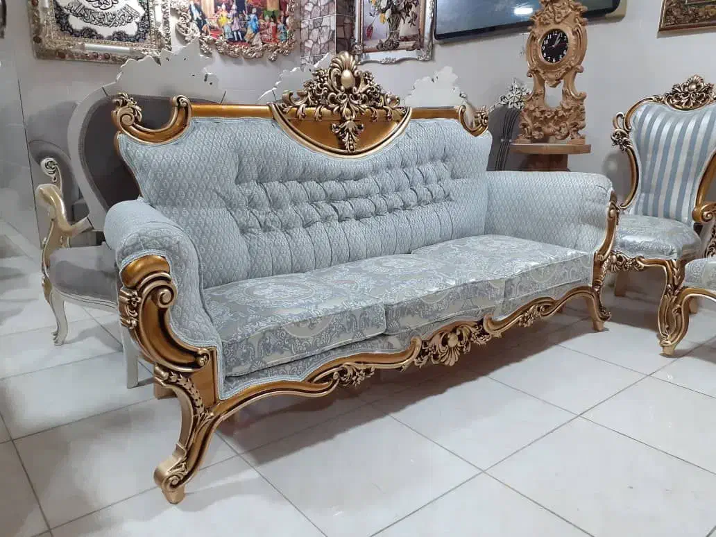 مبل سلطنتی دسته عصایی|مبلمان خانگی و میز عسلی|کرمانشاه, |دیوار