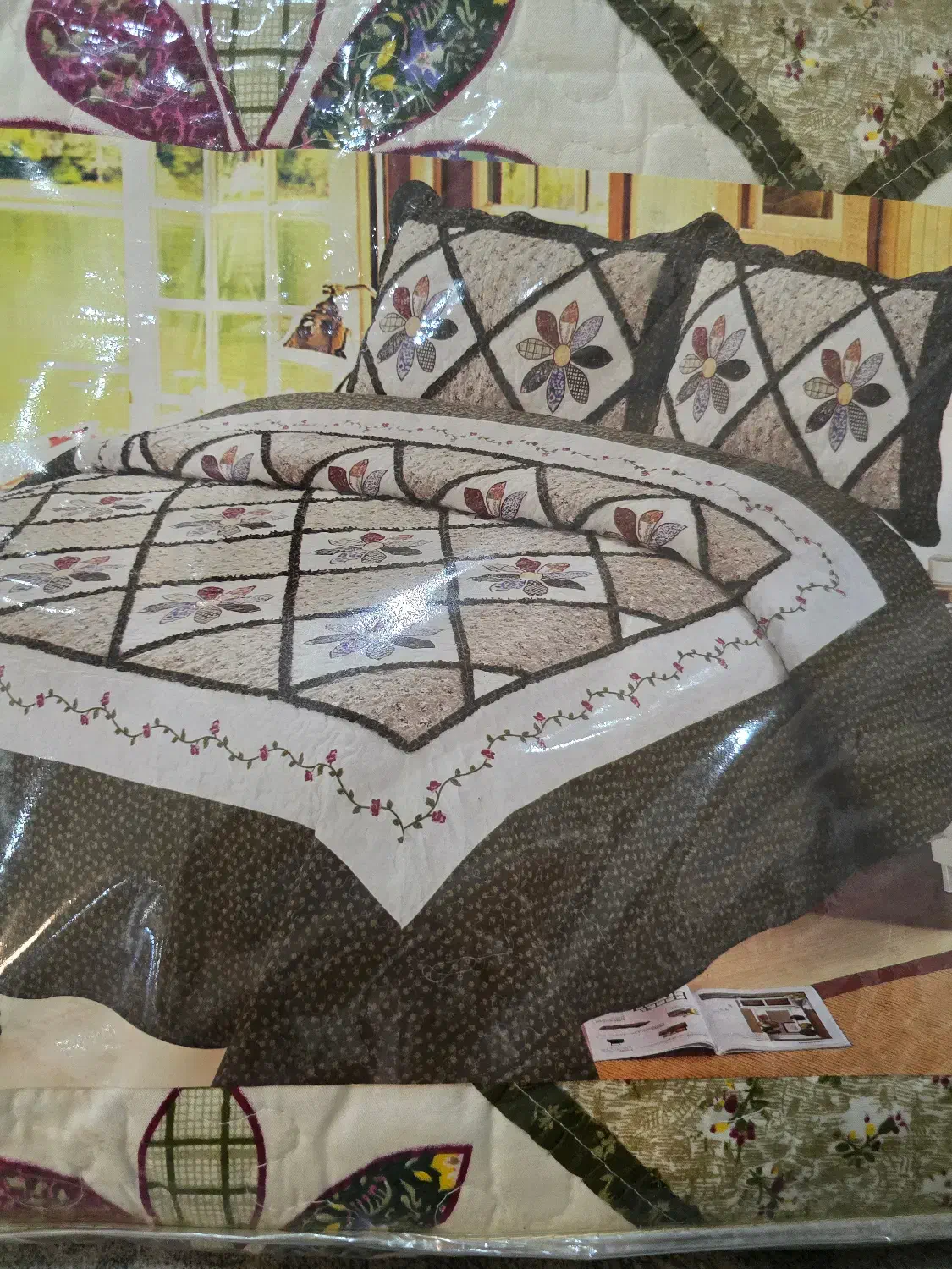 روتختی تیکه دوزی ۲ نفره نو|سرویس روتختی|لاهیجان, مهرگان|دیوار