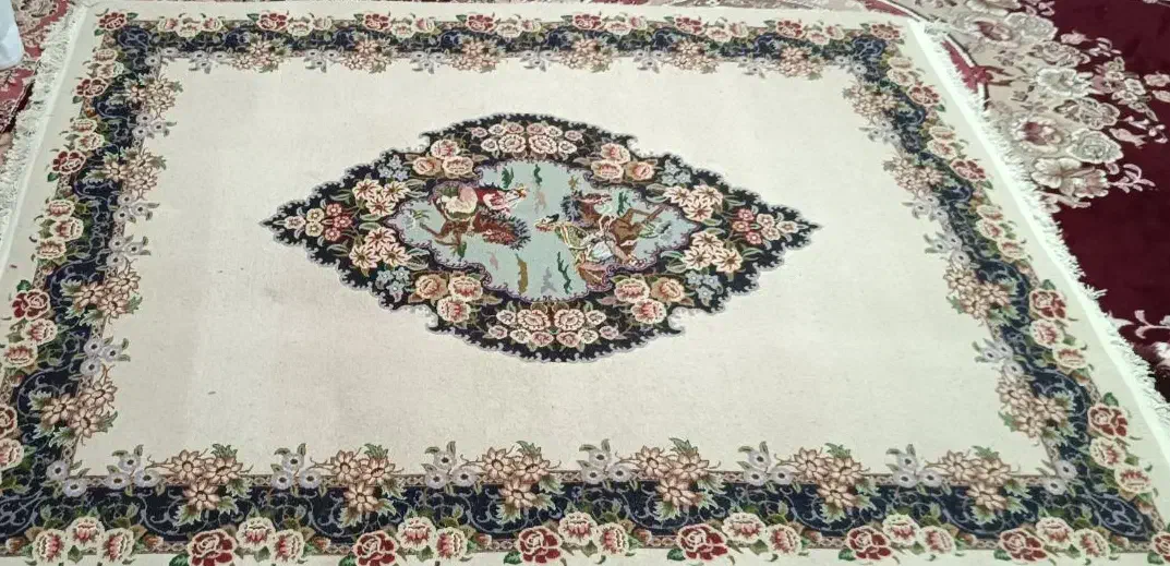 قالیچه لیلی مجنون دستباف قاینات...|گلیم، جاجیم، گبه|قائن, |دیوار