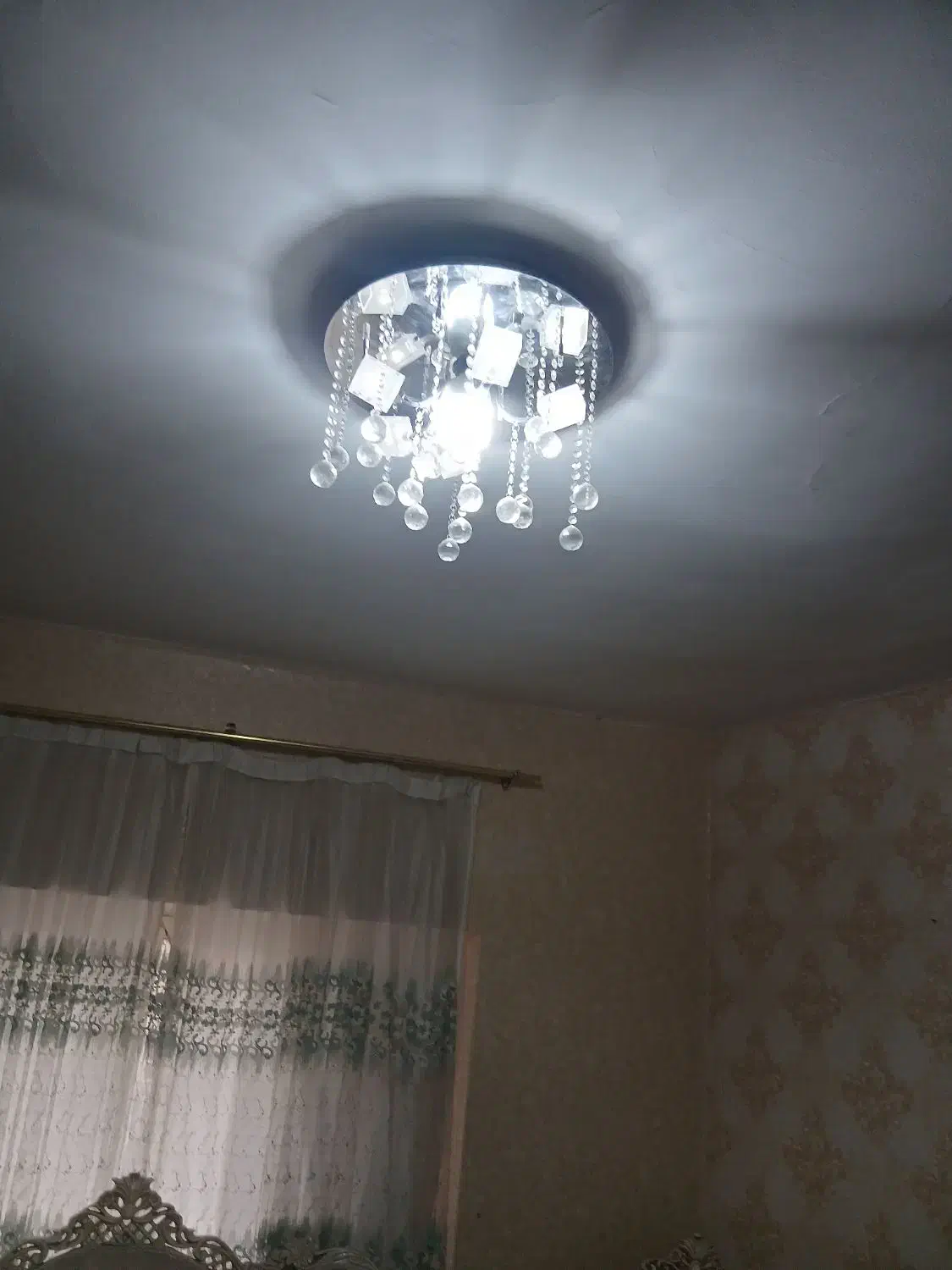 لوستر کنترولی دورنگ|لوستر و چراغ آویز|نهاوند, |دیوار