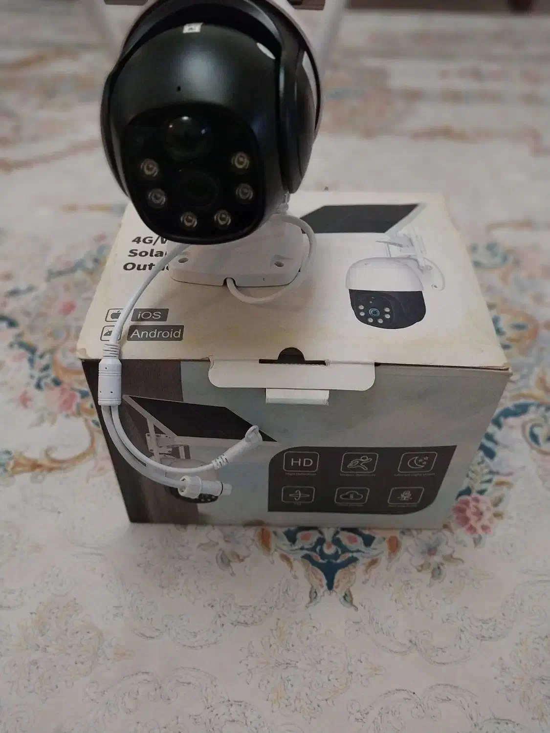 دوربین سیم کارتی پنل خورشیدی برای مناطق بدون برق|دوربین مداربسته|رشت, استقامت ۲|دیوار