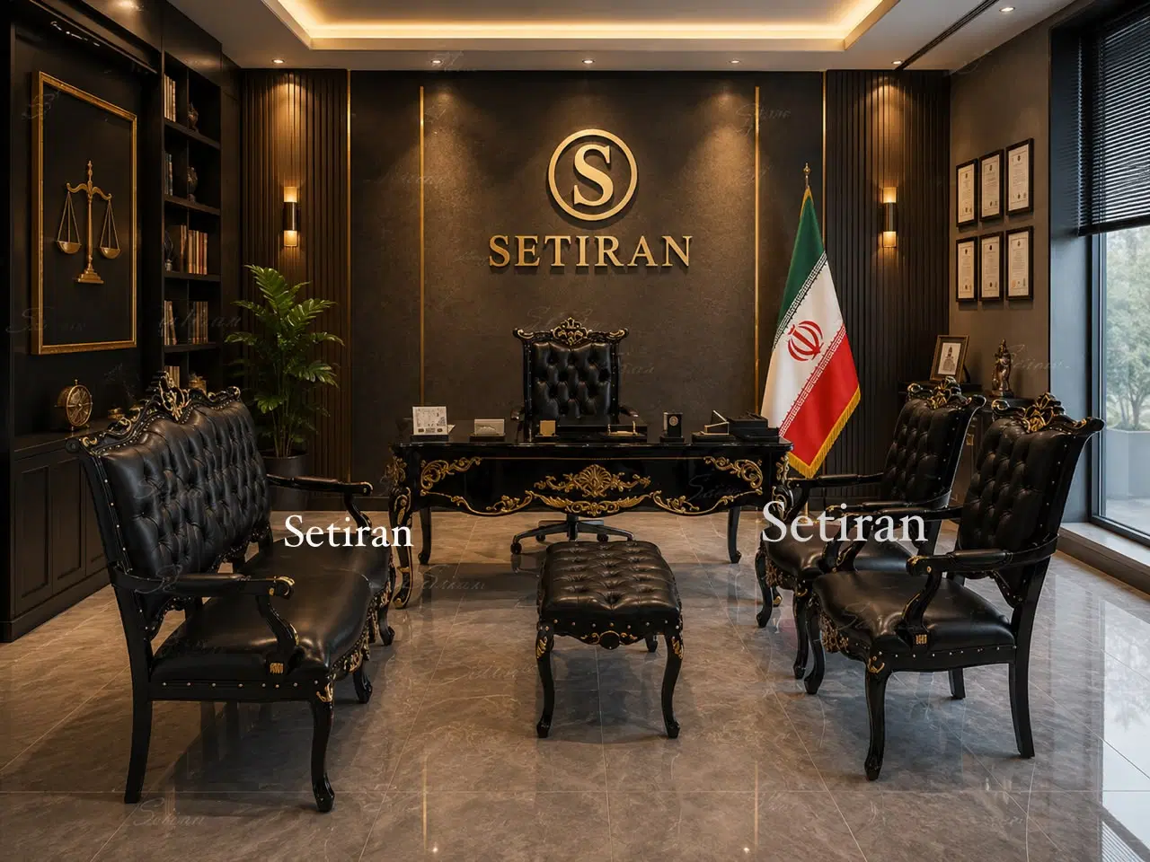 مبلمان اداری طراحی شیک|دفتر کار|تهران, درختی|دیوار